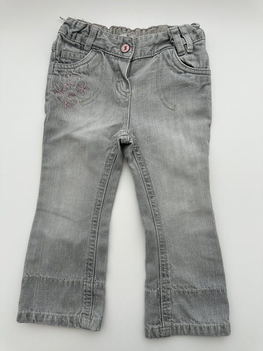 Disney at C&A Jeans Grau mit Stickerei Gr. 86