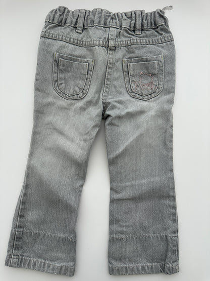 Disney at C&A Jeans Grau mit Stickerei Gr. 86