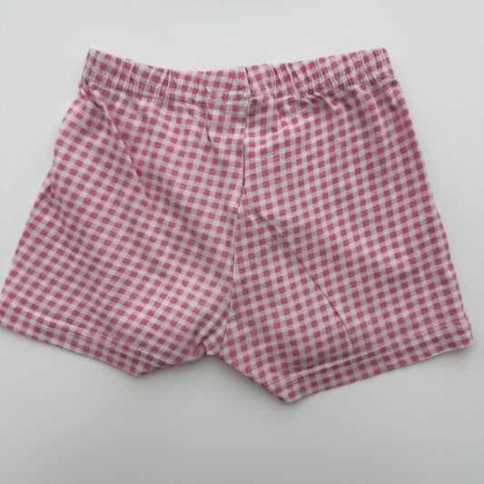 Hello Kitty Shorts Vichy Rosa-Weiss Gr. 80