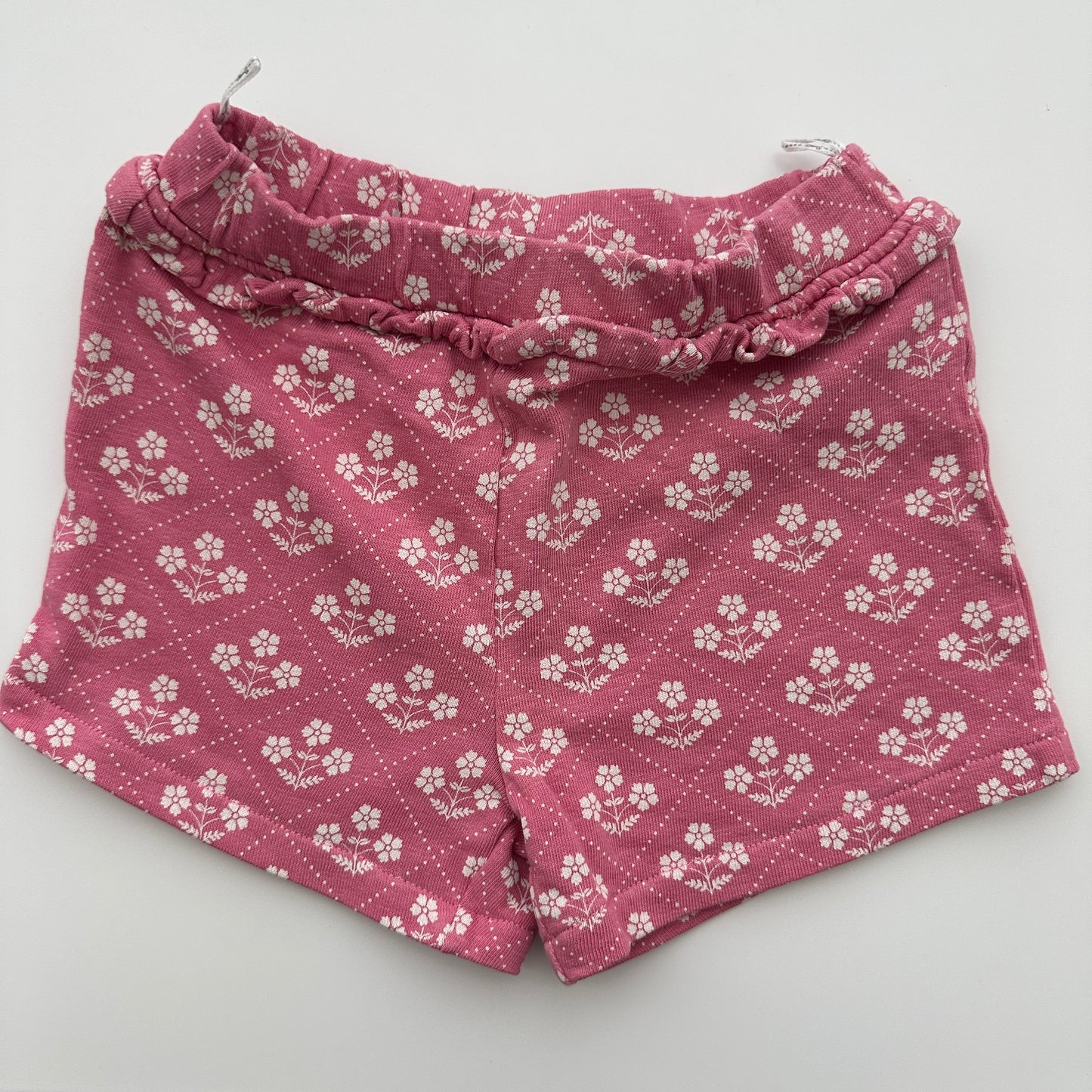 C&A Baby Shorts Rosa mit Blumenmuster Gr. 86