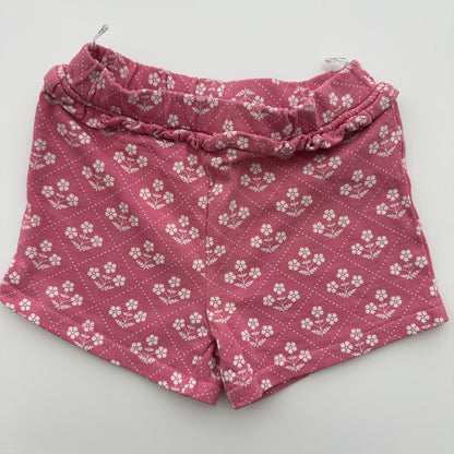 C&A Baby Shorts Rosa mit Blumenmuster Gr. 86