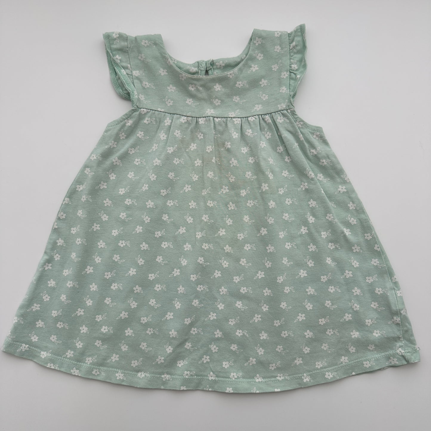 Baby Club Sommerkleid Mint mit Blumenprint Gr. 74
