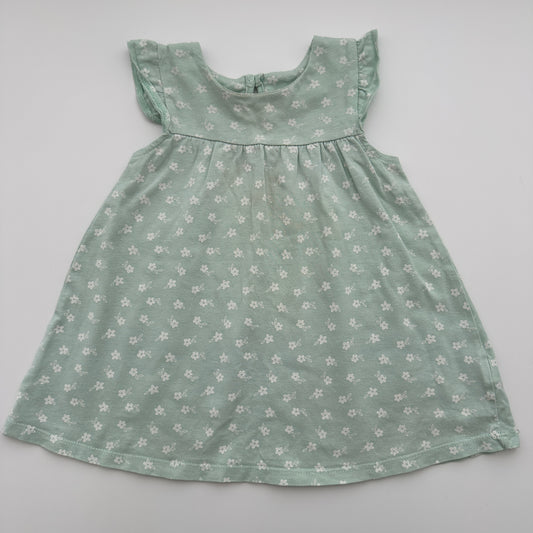 Baby Club Sommerkleid Mint mit Blumenprint Gr. 74