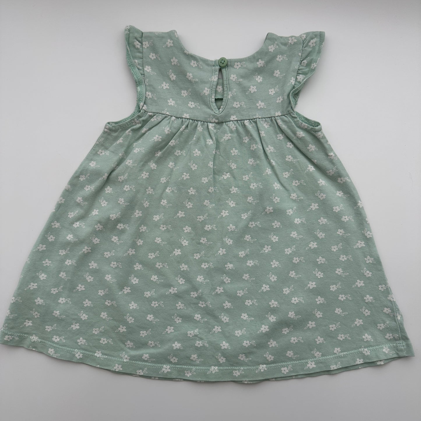 Baby Club Sommerkleid Mint mit Blumenprint Gr. 74