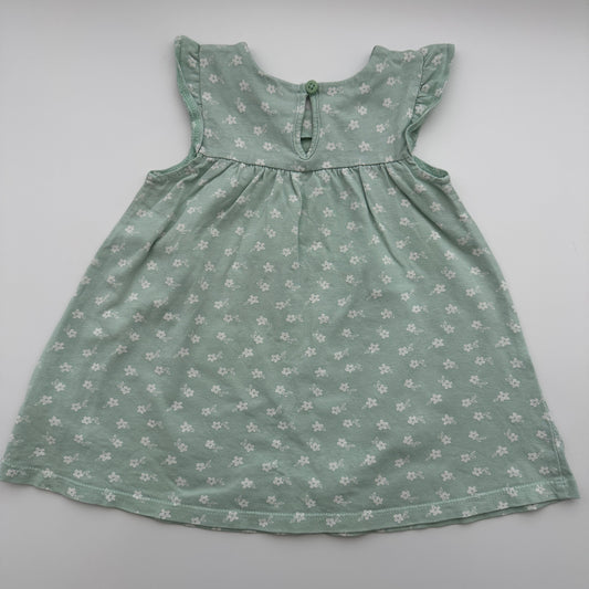 Baby Club Sommerkleid Mint mit Blumenprint Gr. 74