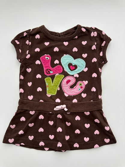 Just One You by Carter's Baby Kleid mit Herzmuster "LOVE" Gr. 80