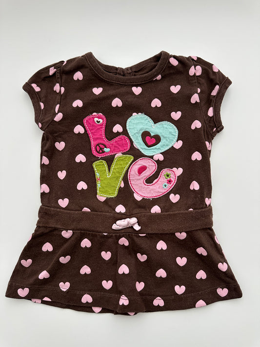 Just One You by Carter's Baby Kleid mit Herzmuster "LOVE" Gr. 80