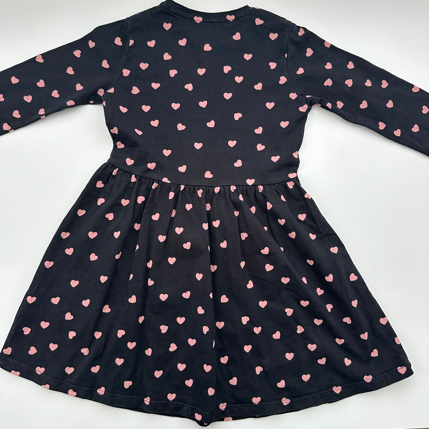 Disney Minnie Mouse Kleid mit Herzchen Schwarz/Rosa Gr. 110