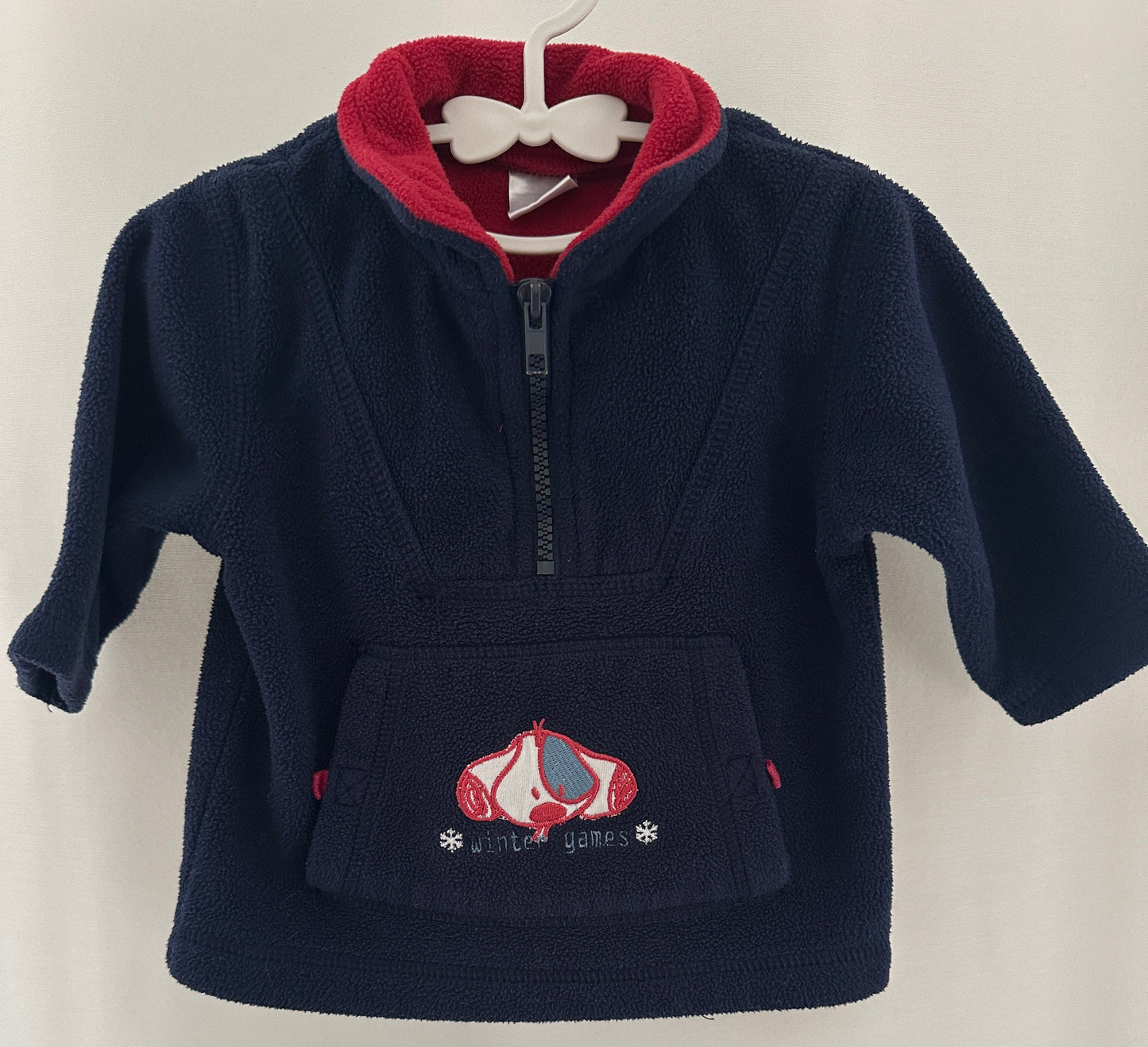 Kuschlige Jacke mit Hundemotiv Gr. 68