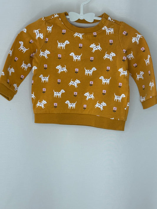 C&A Pullover mit Hundemotiven Gr. 68