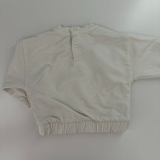 Mädchen Sweatshirt Creme „Just be Cool“ Gr. 3–6 Monate