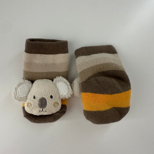 Babyschuhe mit Koala und süsses Rasselgeräusch