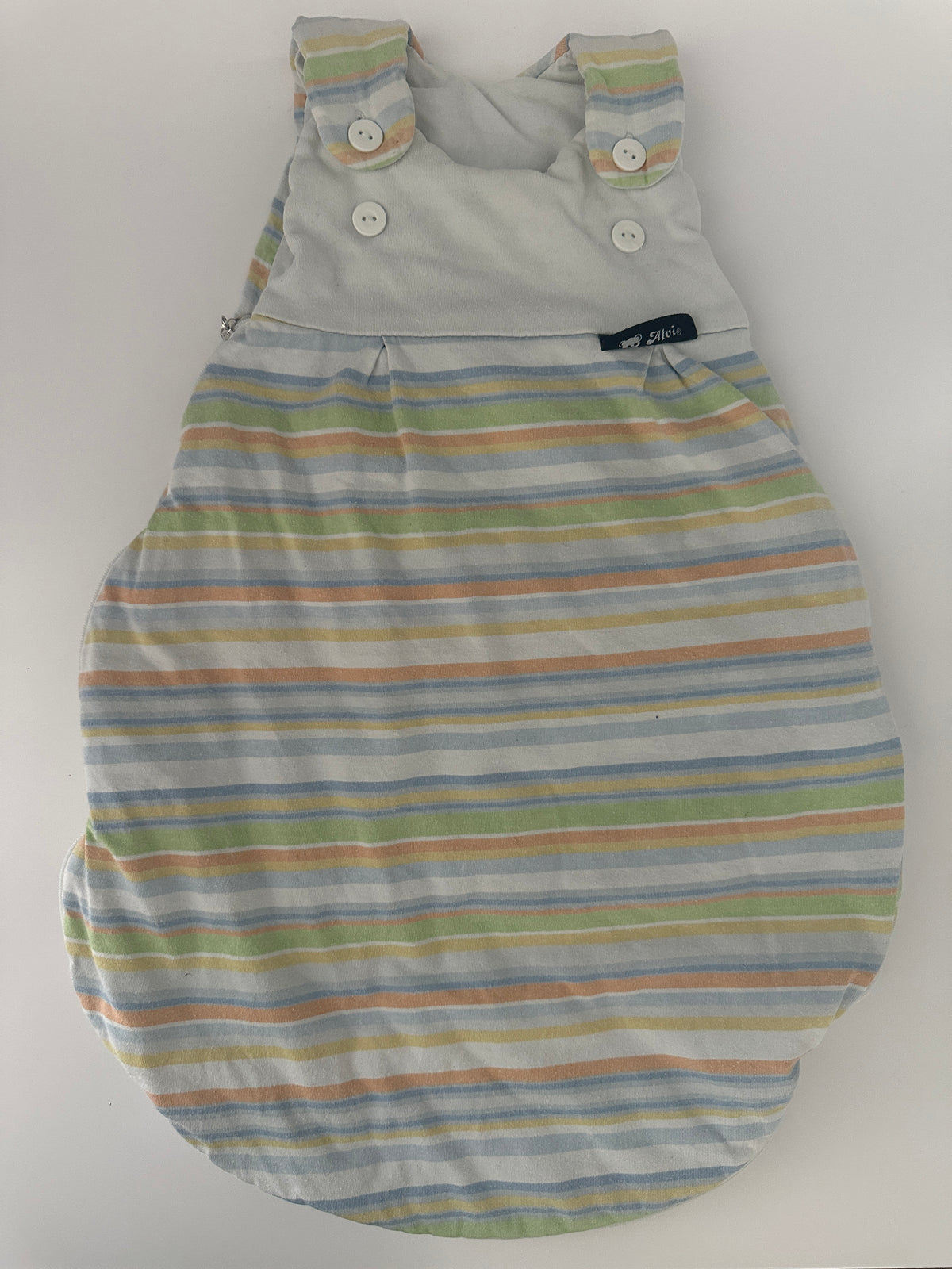 Alvi Baby Mädchen Schlafsack Gr. 56/62 Gestreift Baumwolle 2,5 TOG