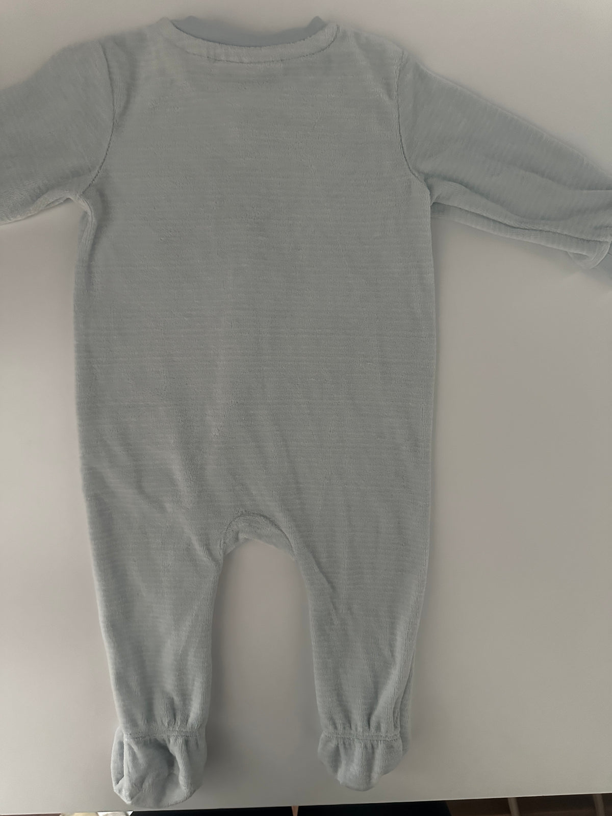 Lupilu Baby Schlafanzug Overall Gr. 62/68 Hellblau mit Bär