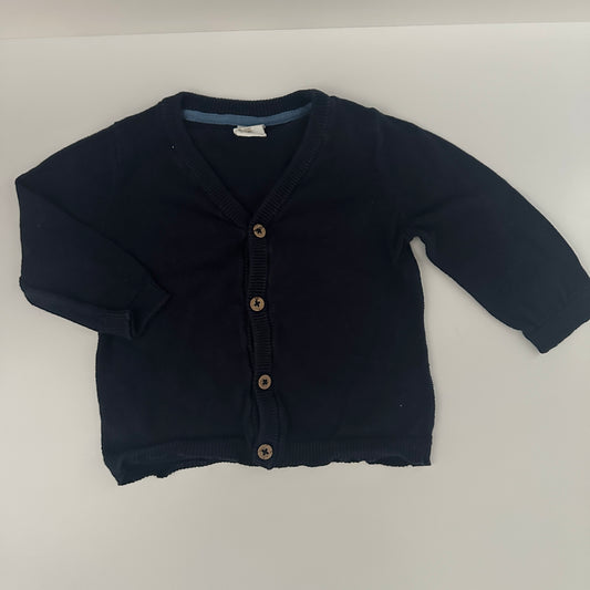 H&M Baby Strickjacke Cardigan Gr. 68 Dunkelblau