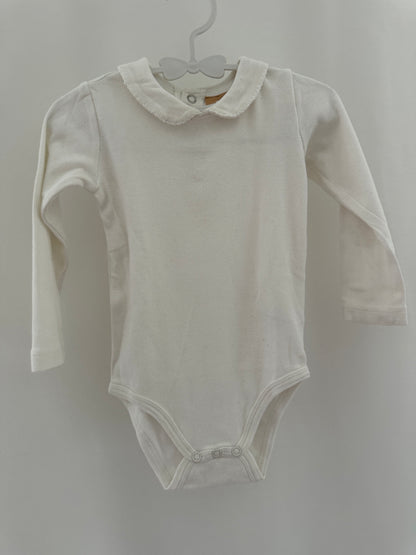 Body langarm mit Kragen Gr. 74