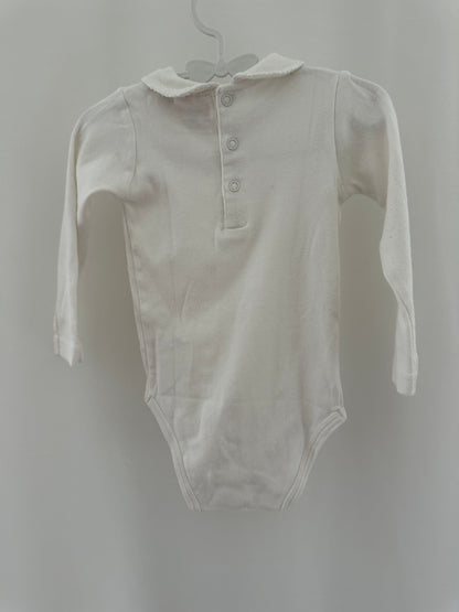 Body langarm mit Kragen Gr. 74